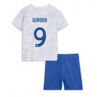 Ranska Olivier Giroud #9 Vieras Peliasu Lasten MM-kisat 2022 Lyhythihainen (+ Lyhyet housut)